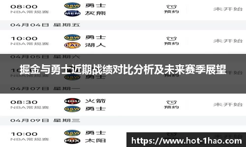 掘金与勇士近期战绩对比分析及未来赛季展望